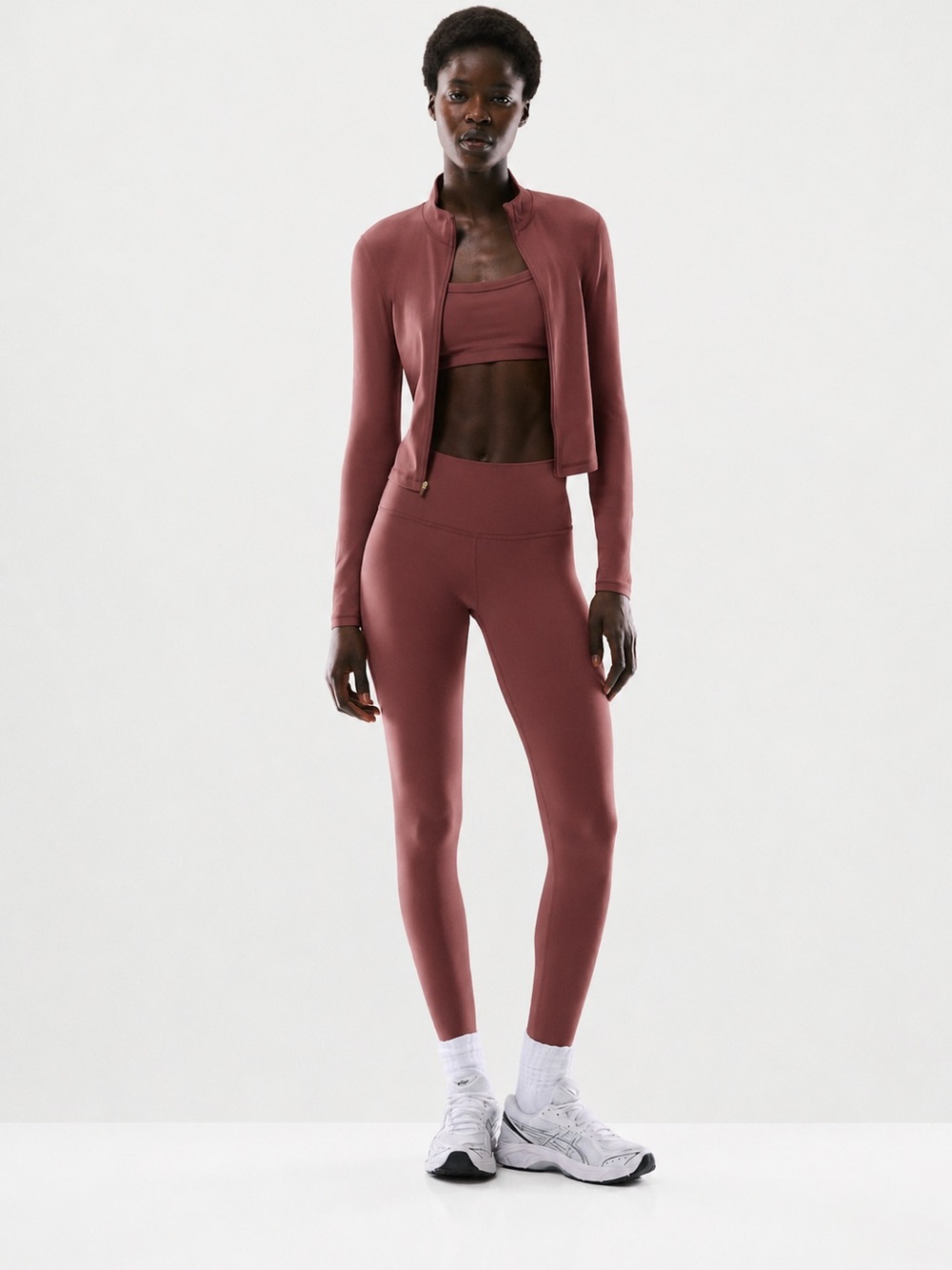 Aritzia Golden Butter Atmosphere Jacket and leggings set